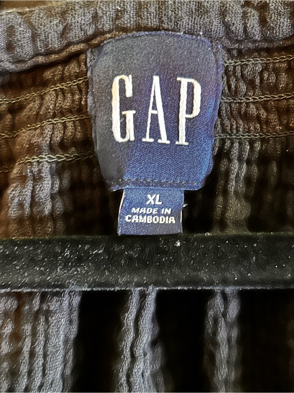 GAP Black Textured Tiered Gauze Dress - Picture 4 of 4